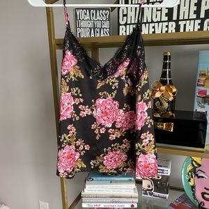 Silk floral tank